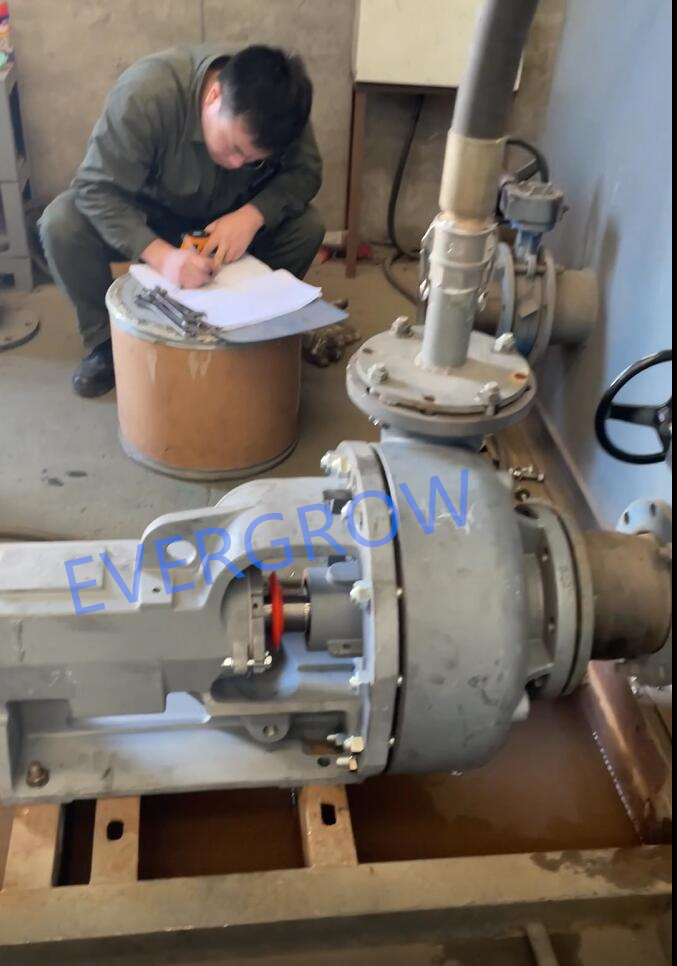 اختبار خارج المصنع لمضخة الطرد المركزي Magnum 6x5x11-8 Evergrow