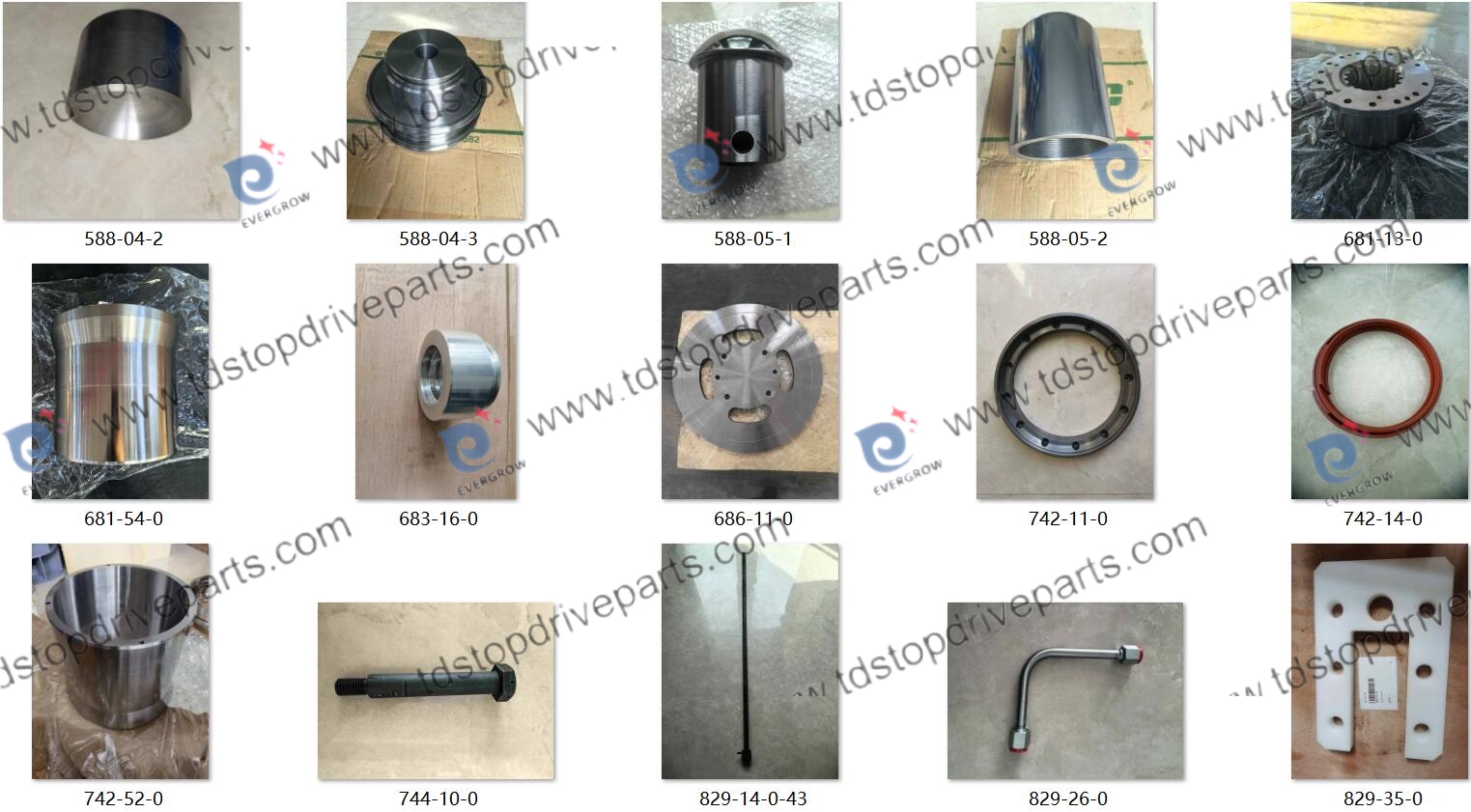 بعض عمليات التسليم الحديثة لقطع الغيار Canrig Top Drive